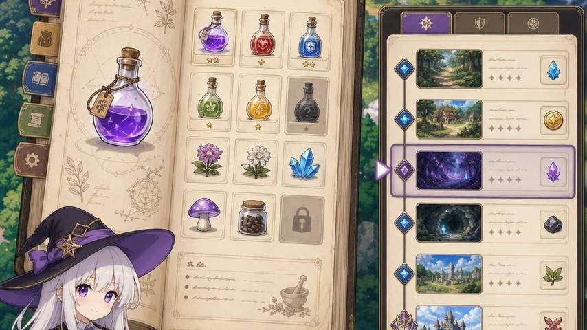 魔女秘药 角色养成 实机截图 4